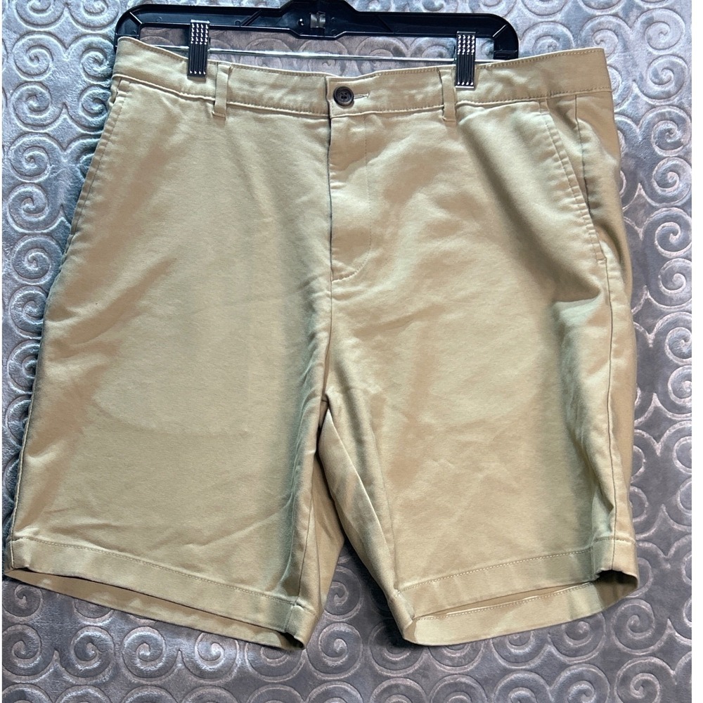 Alfani Men's 33 Beige Cotton‎ Blend Casual Chino Shorts